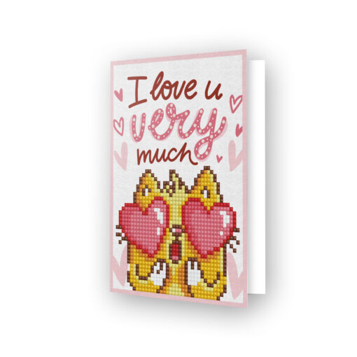Carte de voeux I love you very much DDG.002