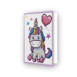 Carte de voeux Licorne coeur DDG.006