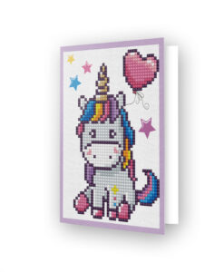 Carte de voeux Licorne coeur DDG.006