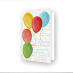 Carte de voeux Envol de ballons GGD.033